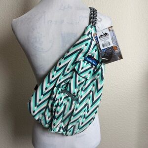 Kavu Rope Mini Sling Bag Delicate Deco Canvas Shoulder Bag Travel‎ Unisex NWT